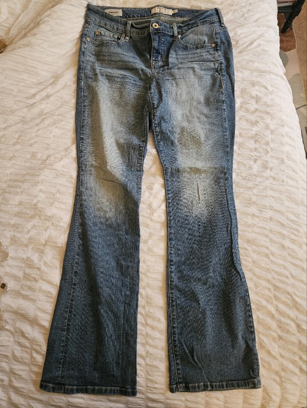 Torrid Distressed Medium Blue Flare Jeans Size 10
